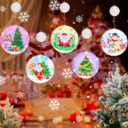 LED-lamp Diamond Painting Hangend Kerstmis