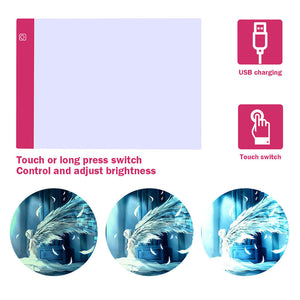 LED Pad Diamond Painting Roos + Accessoires A4