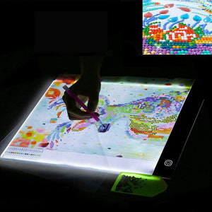 LED Pad Diamond Painting Roos + Accessoires A4