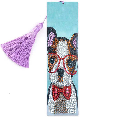 Diamond Painting Boekenlegger Hond
