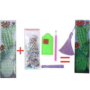 Diamond Painting Bladwijzers Cactus