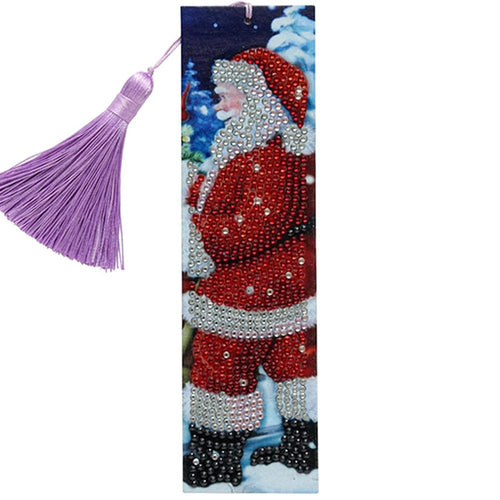Diamond Painting Bladwijzers Kerstman