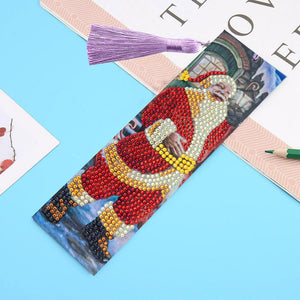 Diamond Painting Bladwijzers met Kerstman