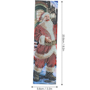 Diamond Painting Bladwijzers met Kerstman
