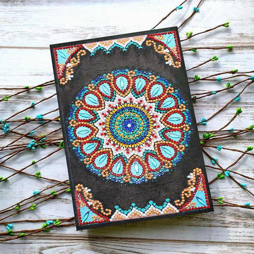 Cahier Diamond Painting Blauwe Bloem