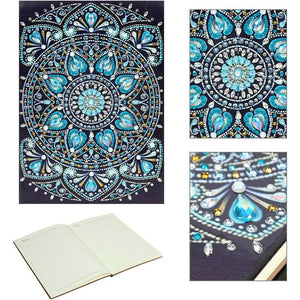 Diamond Painting Boek Blauwe Diamanten