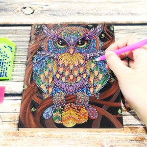 Diamond Painting boek Uil