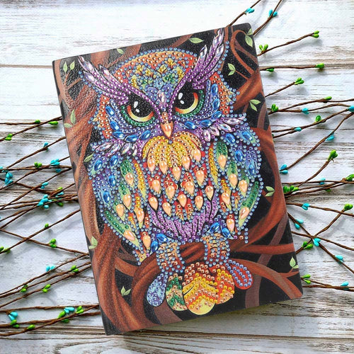 Diamond Painting boek Uil