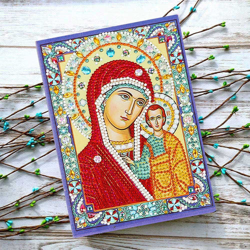 Diamond Painting Boek Maagd Maria met Jezus