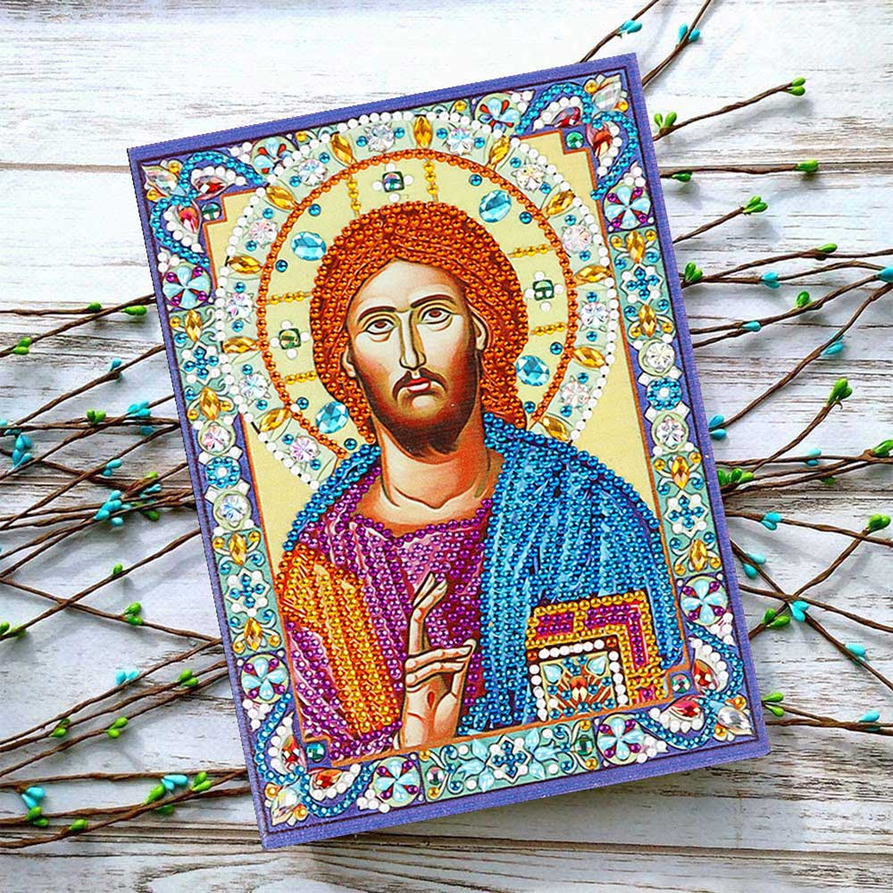 Notitieboek Diamond Painting Icoon Jezus