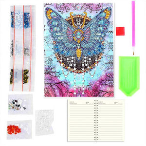 Diamond Painting Notitieboek Vlinder