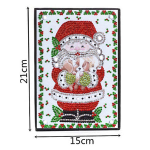 Diamond Painting Boek Kerstman met Puppies