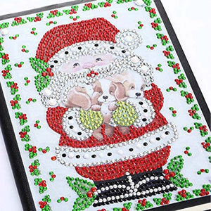 Diamond Painting Boek Kerstman met Puppies