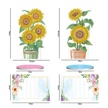 Afbeelding in Gallery-weergave laden, Diamond Painting Notitiehouder Zonnebloemen 2 Stuks