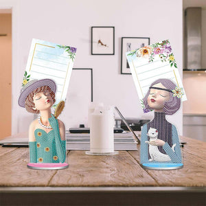 Diamond Painting Notitiehouder Vrouwen 2 Stuks