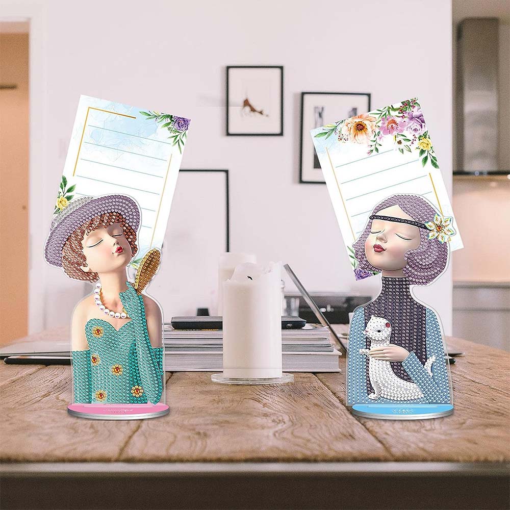 Diamond Painting Notitiehouder Vrouwen 2 Stuks