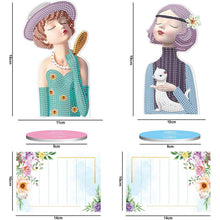 Afbeelding in Gallery-weergave laden, Diamond Painting Notitiehouder Vrouwen 2 Stuks