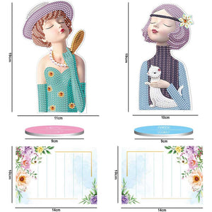 Diamond Painting Notitiehouder Vrouwen 2 Stuks
