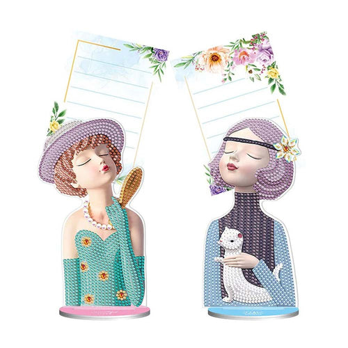 Diamond Painting Notitiehouder Vrouwen 2 Stuks