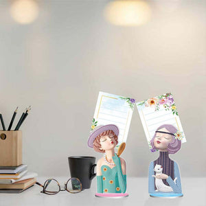 Diamond Painting Notitiehouder Vrouwen 2 Stuks