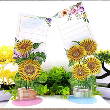 Afbeelding in Gallery-weergave laden, Diamond Painting Notitiehouder Zonnebloemen 2 Stuks