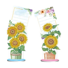 Afbeelding in Gallery-weergave laden, Diamond Painting Notitiehouder Zonnebloemen 2 Stuks