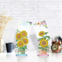 Afbeelding in Gallery-weergave laden, Diamond Painting Notitiehouder Zonnebloemen 2 Stuks