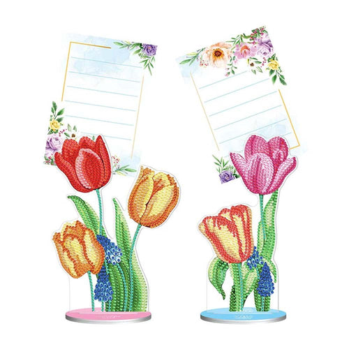 Diamond Painting Notitiehouder Tulpen 2 Stuks