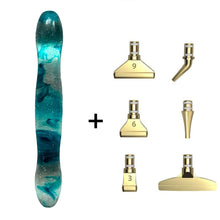 Afbeelding in Gallery-weergave laden, Premium Diamond Painting Pen Ergonomisch Turquoise Golven 5 Varianten