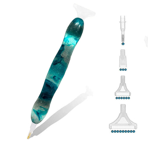 Ergonomische Premium Diamond Painting Pen Turquoise Golven 5 Varianten
