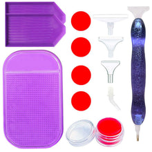 Afbeelding in Gallery-weergave laden, Premium Diamond Painting Ergonomische Pen Glitter Paars 5 Varianten
