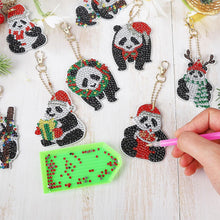 Afbeelding in Gallery-weergave laden, Diamond Painting Sleutelhangers Panda&#39;s 12 Stuks