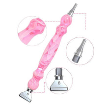 Afbeelding in Gallery-weergave laden, Diamond Painting Pen Golven Roze met Stalen Puntjes