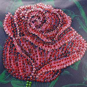 Tas Diamond Painting Rode Roos