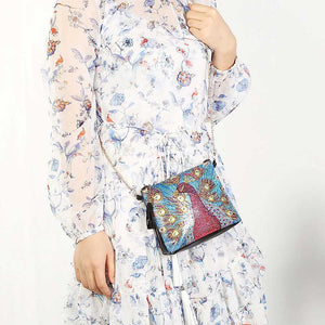 Tas Diamond Painting Rode Pauw