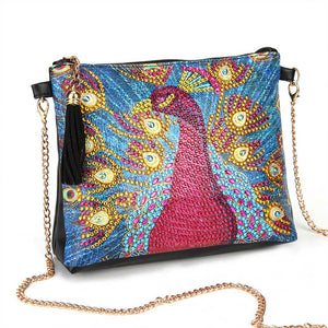 Tas Diamond Painting Rode Pauw