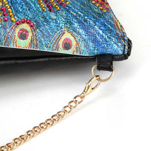 Tas Diamond Painting Rode Pauw