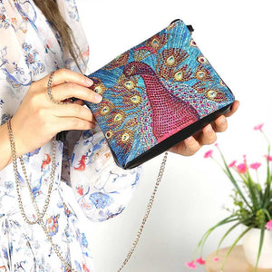 Tas Diamond Painting Rode Pauw