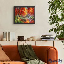 Afbeelding in Gallery-weergave laden, Schilderen op Nummer - Rivier en boot in de herfst