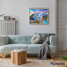 Afbeelding in Gallery-weergave laden, Schilderen op Nummer Landschap van Griekenland Figured'Art gevorderd nieuwkomers steden landschappen