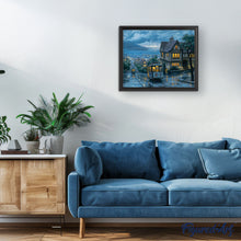 Afbeelding in Gallery-weergave laden, Schilderen op Nummer Tramstation in Crepuscule Figured'Art gemiddeld nieuwkomers steden landschappen