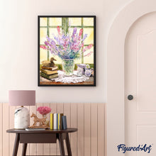 Afbeelding in Gallery-weergave laden, Schilderen op Nummer Lupine boeket Figured'Art gemiddeld nieuwkomers bloemen