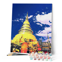 Afbeelding in Gallery-weergave laden, Schilderen op Nummer Tempel van Chiangmai Figured'Art gemiddeld nieuwkomers steden landschappen