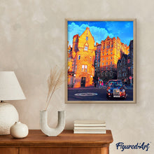 Afbeelding in Gallery-weergave laden, Schilderen op Nummer Edinburgh Straat Figured'Art gemiddeld nieuwkomers steden landschappen auto's en motoren