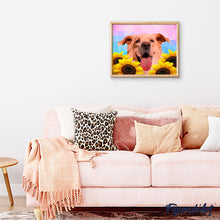 Afbeelding in Gallery-weergave laden, Schilderen op Nummer Polygon Art Hond Figured'Art eenvoudig nieuwkomers dieren honden bloemen