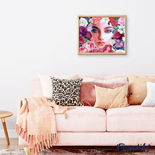 Afbeelding in Gallery-weergave laden, Schilderen op Nummer Gezicht en Bloemen Figured'Art gemiddeld nieuwkomers bloemen portret dames