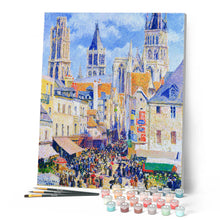 Afbeelding in Gallery-weergave laden, Schilderen op Nummer - Rue de l'Épicerie, Rouen - Camille Pissarro