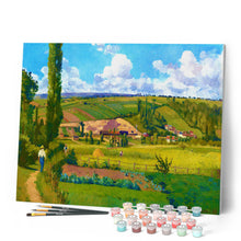 Afbeelding in Gallery-weergave laden, Schilderen op Nummer - Landschap bij Les Pâtis - Camille Pissarro
