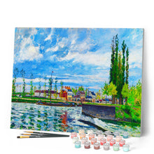 Afbeelding in Gallery-weergave laden, Schilderen op Nummer - De sluis bij Pontoise - Camille Pissarro