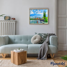 Afbeelding in Gallery-weergave laden, Schilderen op Nummer - De sluis bij Pontoise - Camille Pissarro